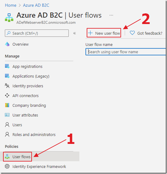 Creating A Blazor Server Azure B2C App Updated To NET 8 