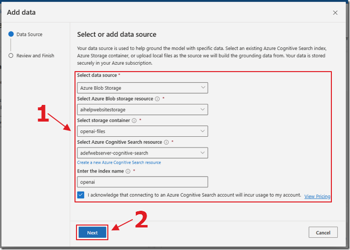 Use Azure OpenAI Add your data vector search from code – baeke.info